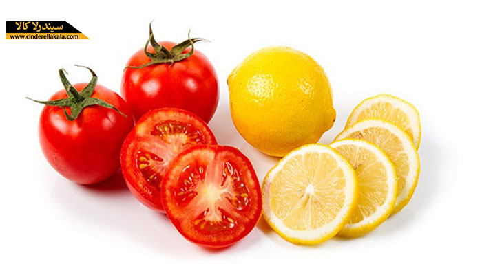گوجه فرنگی و لیمو برای رفع تیرگی دور چشم