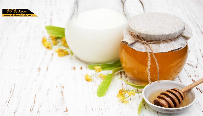 خاصیت عسل و شیر در درمان چروک های پیشانی