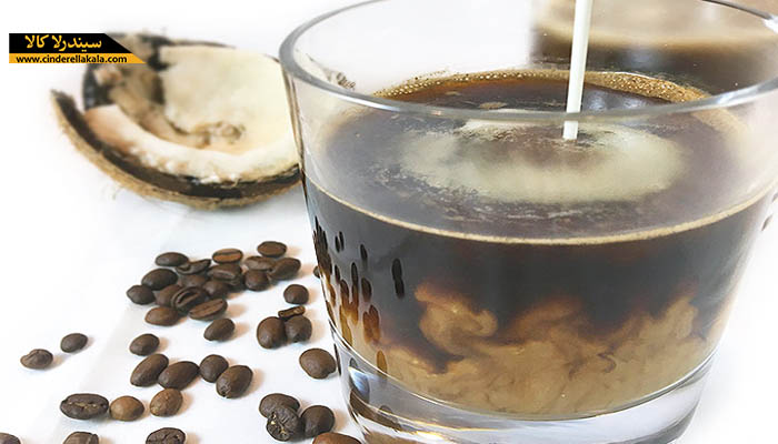  قهوه و روغن نارگیل آسیاب شده